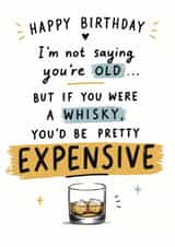 Whisky birthday card, funny birthday created by LynseyLovez