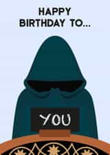 Happy Birthday Traitors TV Show Personalised | Birthday Card created by Mark Winter