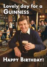 Funny Birthday Card – Lovely Day for a Guinness created by Bonne Nouvelle