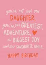 Classic Birthday Card - For Daughter - Our Biggest Joy created by Sweetlove Press
