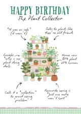 Classic Birthday Card - The Plant Collector - Plants created by Petal & Paper Co. 