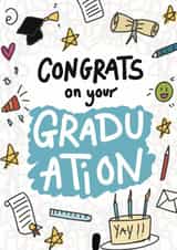 Graduation Congratulations Card – Congrats On Your Graduation created by ROSHAH DESIGNS