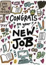 Congrats On Your New Job Card – Career Congratulations created by ROSHAH DESIGNS