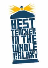 Dr Who - Best Teacher in the Universe created by FurzePrints