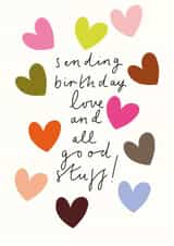 Classic Birthday Card - Love And Good Stuff created by Chloë Turner