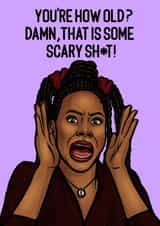 Funny Birthday Card - Scary Movie - Brenda created by Pop Off