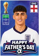 Fun Father's Day Card - World Cup Sticker - England created by ShortRound888