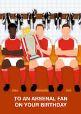 Birthday card to an Arsenal fan created by Paul Jones
