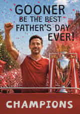 Fun Father's Day Card - Arsenal - Gooner Be The Best created by Giddy Kipper
