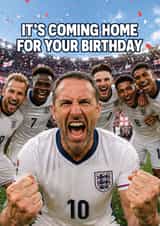 Funny Birthday Card - For Him - It’s Coming Home - World Cup 2026 created by AbiGoLucky