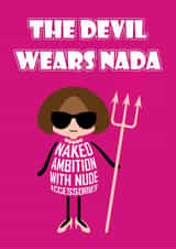 Funny New Job card - Devil wears Prada - Anna Wintour - Congratulations created by Versed Aid