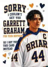 Off Campus Birthday Card - Garrett Graham - Belmont Cameli - For Her created by Tiger Feet Creations