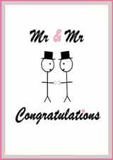 Gay Wedding Card for LGBTQ+ Men created by Matthew Holmes
