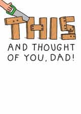 Funny Father's Day Card - Saw This And Thought Of You created by mungo and shoddy
