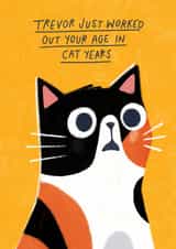 Funny Birthday Card - If You Were A Cat created by Pilea Press