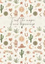For a friend moving onto a new adventure created by delicate brush