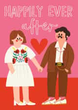 Cute wedding card | Happily ever after created by AbiGoLucky