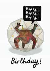 Cute Birthday Card - Rocky The Alien - Project Hail Mary created by Faye Finney