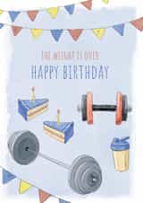Funny Gym Birthday Card For Him, Brother or Son created by Jade Blakeley