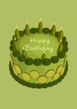 Funny Birthday Card - Pickle Cake created by Pink Peach Cards