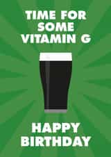 Birthday card for a stout/Guinness drinker created by Winnie's Design