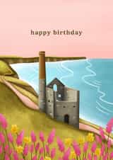 Classic Birthday Card - Cornwall Seascape created by Abbie Imagine