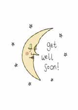 Pretty Get Well Card - Moon And Stars created by Such Poise