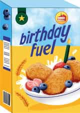 Funny Wheat Biscuit Cereal Birthday Card for Friend - Birthday Fuel Box created by Ricicle Cards