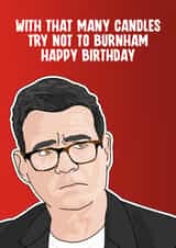 Funny Andy Burnham Birthday Card - That's a lot of candles created by Blind Faith