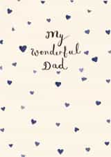 Traditional Birthday Card - My Wonderful Dad created by Love Lucy Illustration
