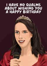 Funny Birthday Card - Widow's Bay - Patricia - Qualms created by Pink + Pip