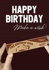 Obsession Birthday Card - Horror Film - One Birthday Wish created by Pink + Pip