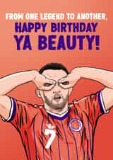 Scotland World Cup Birthday Card - John Mcginn Celebration - Legend created by ZB CREATIVE