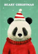Cute Christmas Card - Panda Bear created by Ohh Deer