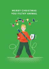 Classic Christmas Card - You Filthy Animal - Home Alone created by Ohh Deer