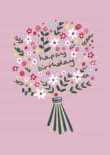 Pretty Birthday Card - Floral Bouquet created by Emma Enticknap
