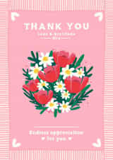 Pretty Thank You Card - For Her - Gardening - Endless Appreciation for You created by Jessica Rachel Sharp
