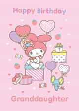 My Melody Sanrio Birthday Card – For Granddaughter – Cute Pink Birthday Card – Hello Kitty & Friends created by Danilo