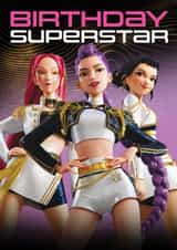 K-Pop Demon Hunters Birthday Card – Birthday Superstar created by Danilo