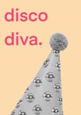 Birthday valentines disco diva! 80's dancing queen - ABBA cute & funny. created by rhiset