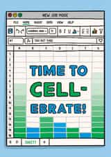 Funny New Job Card - Excel Spreadsheet created by TeePee Creations