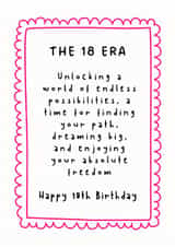 Classic Birthday Card - 18th - Finding Your Path created by @Hurray Haus