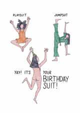 Yay! It's Your Birthday Suit! created by Lucy Britton
