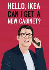 Funny Birthday Card - Andy Burnham - New Cabinet created by Quitting Hollywood
