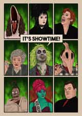 Funny Birthday Card - Beetlejuice - It’s Showtime! created by Pop Off