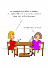 Funny Birthday Card - For Her - Cheeky Joke created by Swizzoo