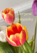 Deepest Sympathy Card - Flowers - Tulips created by Lola McCue