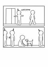 Funny Birthday Card - Hanging Out With The Dog created by Redback Cards