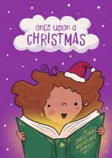 Cute Christmas Card - Magical Reading created by Running with Scissors