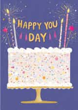 Feminine Birthday Card - Confetti Cake - Happy You Day created by Krupali Patel